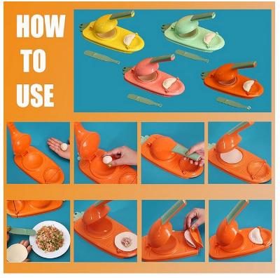 Picture of 2 In 1 Dumpling Maker DIY manual dumpling mould pressing dumpling skin mould automatic dumpling machine