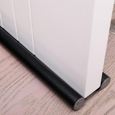 Picture of Under Door Draft Blocker(Black) Multipurpose Cold Air Door Stoppers, Adjustable Dust Proof Stoppers, 50% More Noise Door Gap Blocker for Window