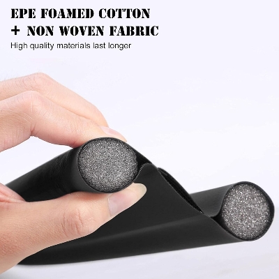 Picture of Under Door Draft Blocker(Black) Multipurpose Cold Air Door Stoppers, Adjustable Dust Proof Stoppers, 50% More Noise Door Gap Blocker for Window