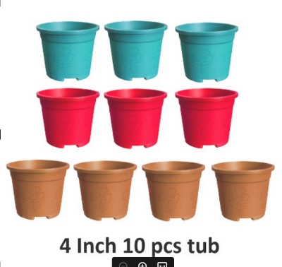Picture of 4 Inch BP Round Planter - 10 Pcs
