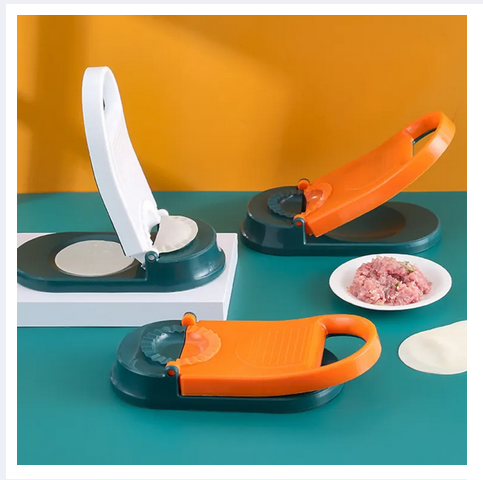 Picture of 2 In 1 Dumpling Artifact DIY Dumplings Maker Manual Wrapper Making Plastic Mold Dumpling Skin Pressing Tool Kitchen Baking Accessories