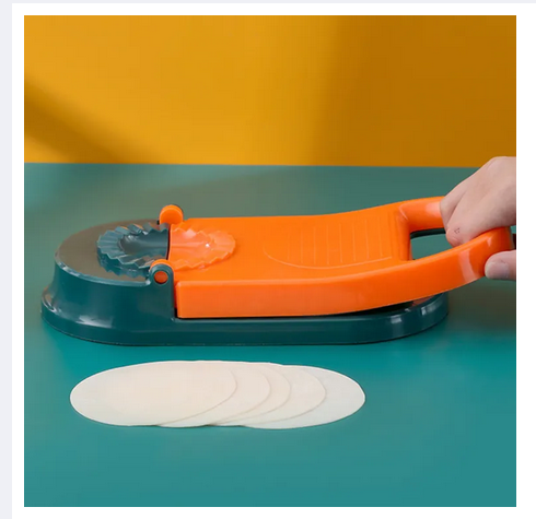 Picture of 2 In 1 Dumpling Artifact DIY Dumplings Maker Manual Wrapper Making Plastic Mold Dumpling Skin Pressing Tool Kitchen Baking Accessories