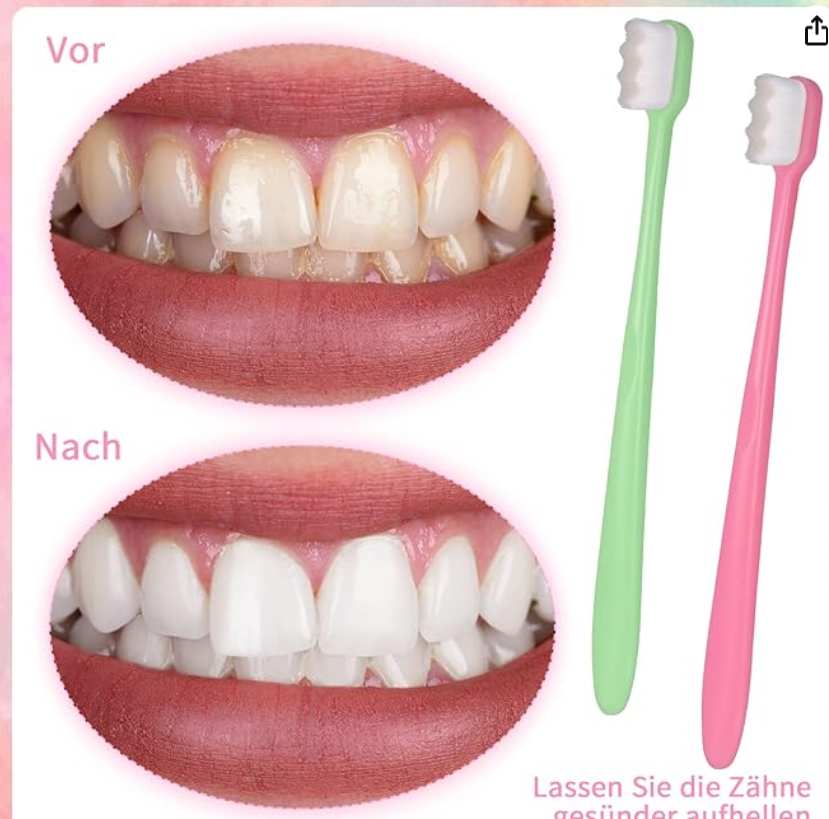 Picture of Micron Grade Dense Bathroom Nano Toothbrush Soft Bristles Multifunctional
