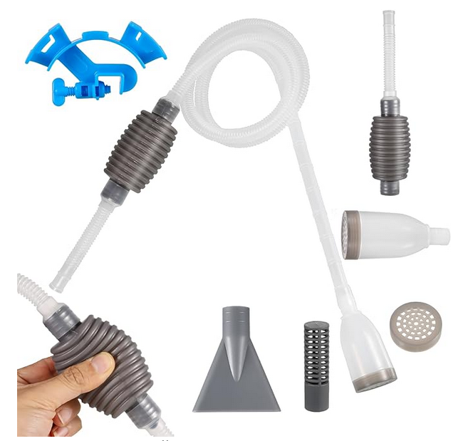 Picture of Aquarium Gravel Cleaner Water Changer, Hand Fish Tank Gravel Cleaner Fish Tank Vacuum Syphon Pump Siphon Pump Cleaning Kit for Fish Tank  Water