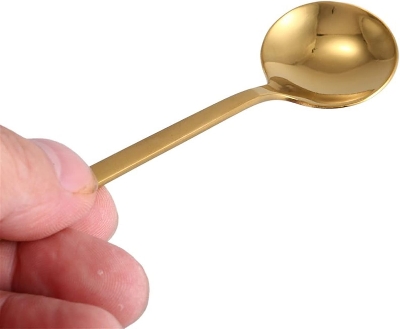 Picture of Teaspoons (3 Pcs) Round Shape Coffee Spoon Stainless Steel Mini Teaspoons Sugar Dessert Spoon Ice Cream Soup Spoon Kitchen