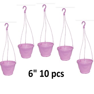 Picture of Bp Hanging flower round tub ( 6 inch - 10 pcs -set)