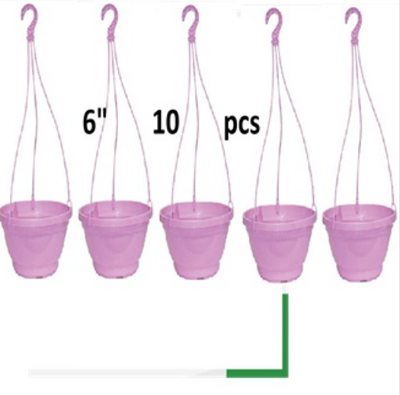 Picture of Bp Hanging flower round tub ( 6 inch - 10 pcs -set)