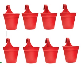 Picture of 15 Cm Gril PlanterFlower Tub Red Coler  8 pcs
