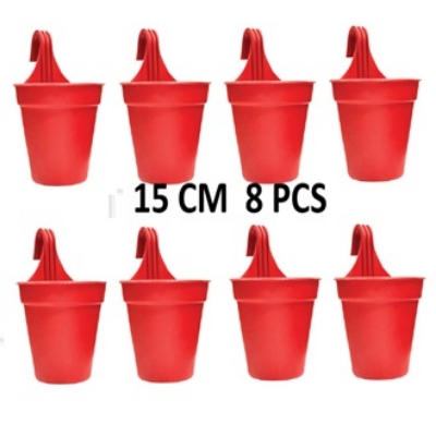 Picture of 15 Cm Gril PlanterFlower Tub Red Coler  8 pcs