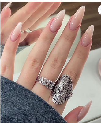 Picture of 24pcs With Glue Fake nails With Design False nails Wearable press on nails stylish pattern Artificial nails Full Cover nail art