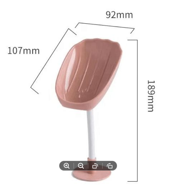 Picture of Wall-Mounted Countertop Dual-Purpose Soap Box, Soap Dish Holder for Shower Bathroom Kitchen, Soap Box Holder with Suction C