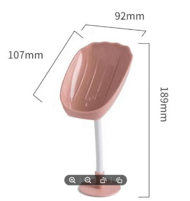 Picture of Wall-Mounted Countertop Dual-Purpose Soap Box, Soap Dish Holder for Shower Bathroom Kitchen, Soap Box Holder with Suction C