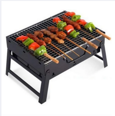 Picture of Portable Barbecue Grill Mini BBQ Grill Small Folding Barbecue for 3-5 Persons, for Outdoor BBQ Garden Terrace Camping Picnic Charcoal BBQ,Small