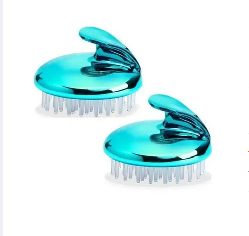 Picture of Scalp massager Shampoo Brush Head massager for Men & Women Removes dandruff Controls Hair Fall | Soft Silicone massage brush