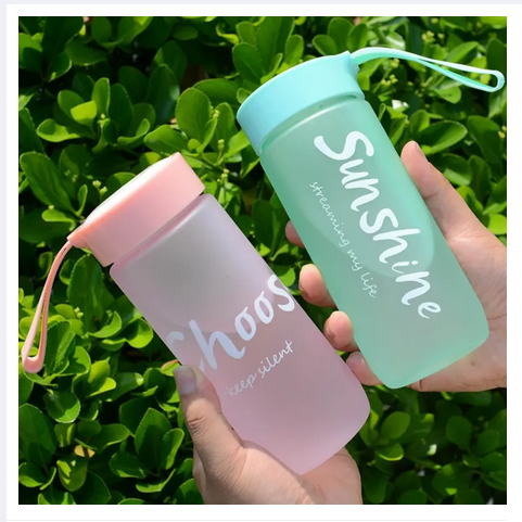 Picture of 600ml Portable Water Cup Couple Mug Large Capacity Sports Water Bottle Outdoor Cold Drinking Bottle Outdoor Sport Water Bottle Large Capacity Lightweight And Portable Water Cup