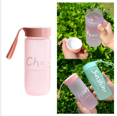 Picture of 600ml Portable Water Cup Couple Mug Large Capacity Sports Water Bottle Outdoor Cold Drinking Bottle Outdoor Sport Water Bottle Large Capacity Lightweight And Portable Water Cup
