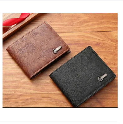 Picture of Men's Black Coin Wallet with Multiple Slots and ID Holder
