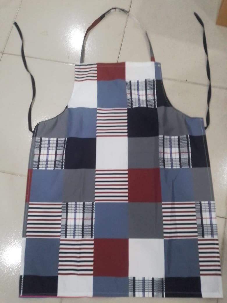 Picture of Kitchen Apron for Clean and Smart Cooking with 3 pcs Cap