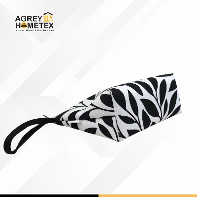 Buy Pouch / Makeup Bag, Cotton Fabric, Black & white, (6"x10")  Best Price In Bangladesh