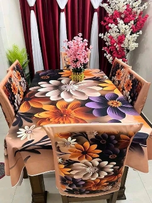 Buy 3D প্রিন্টেড ৬টি চেয়ার এবং ১টি টেবিল কাভারসহ মোট ৭ পিসের কমপ্লিট সেট। পোশাক বাড়ি শপ at Best Prices in Bangladesh
