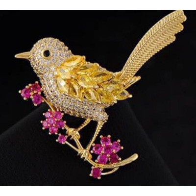 Buy Metal Bird Brooch Hijab Safety Pin For Girls And Women-10 color   Best in Bangladesh