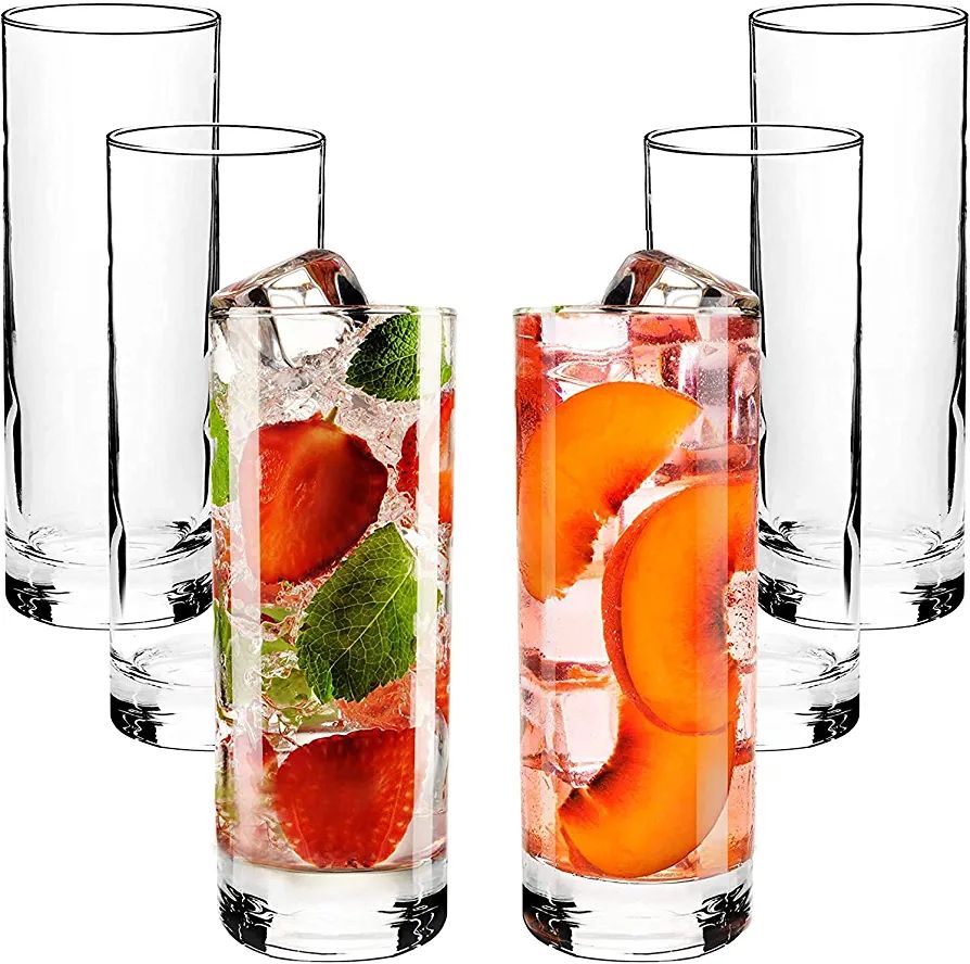 Picture of Water Glass Transparent Long Glasses 305Ml. Set Of 6Pcs - Serve Your Beverages In Style With This Set Of 6 Transparent Long Glasses - Each With A Capacity Of 305Ml
