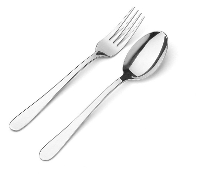 Picture of (Set of 12) 6 Stainless Steel Spoons & 6 Forks, 100% Food Grade Cutlery Set,