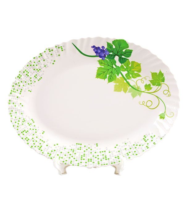 Picture of Italiano Melamine Snodrop 52 Piece Crazie Dinner Set - Different Colors - Elevate Your Dining Experience - Easy To Use and Clean