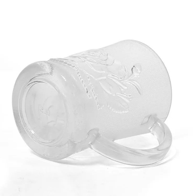 Picture of Frosted Rose Pressed Glass Cup Mugs Set Of

6 Pcs.