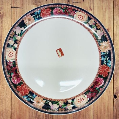 Picture of 10" Coup Plate Diamond Melamine Dinner Plate 1Pc - Serve Meals In Style With This Diamond Melamine Dinner Plate