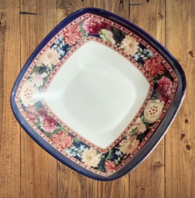 Picture of Melamine 5" Square Firni Bowl (6 Pcs) - Diamond Melamineware