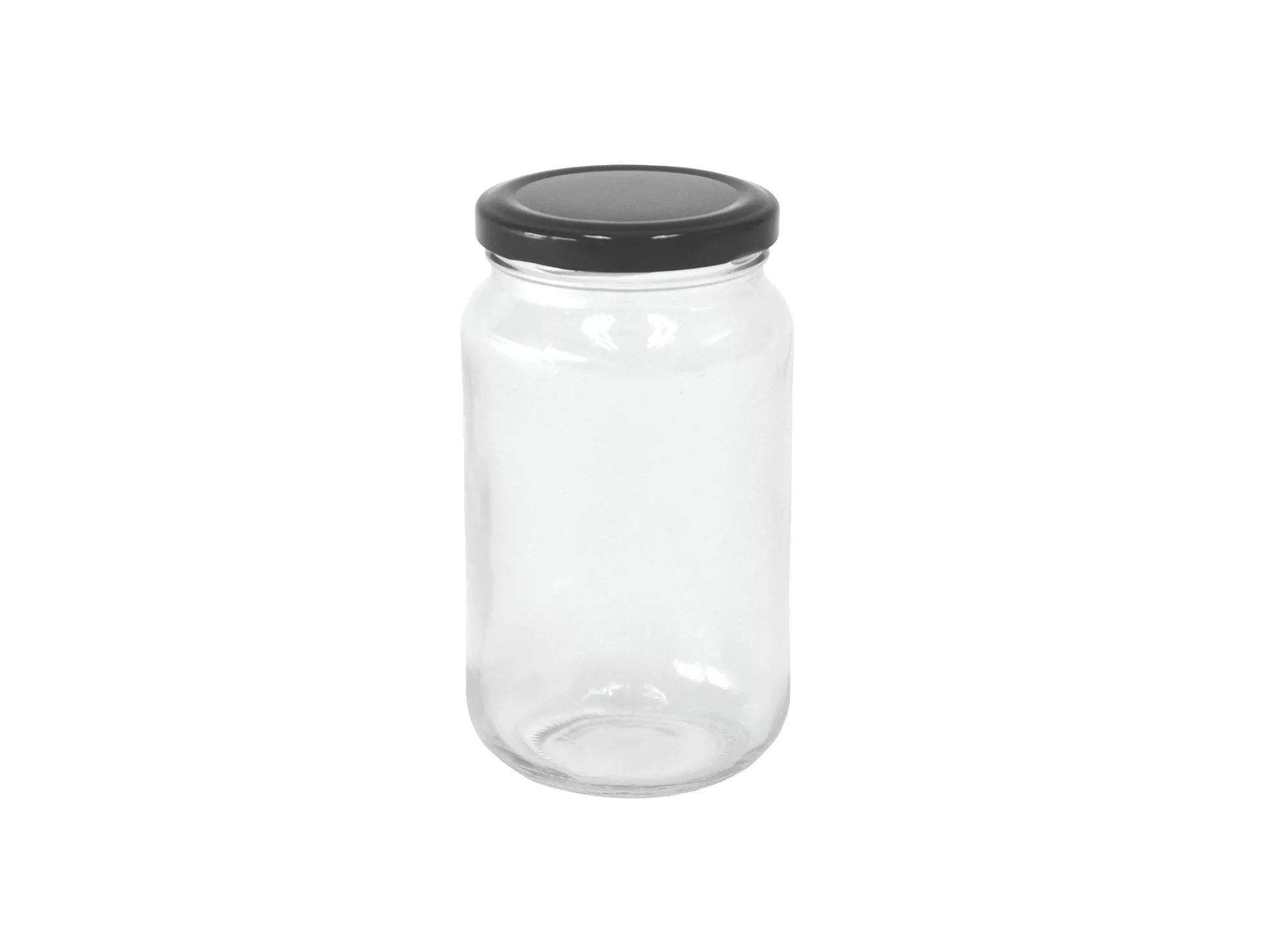 Picture of 500g honey jar ,Clear Round Glass Jar & Black Lid
4 pcs set.