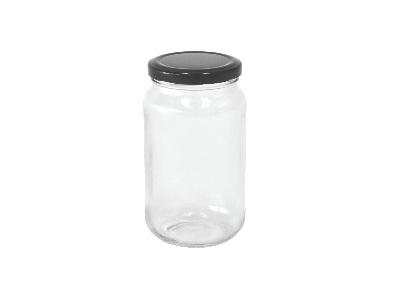 Picture of 500g honey jar ,Clear Round Glass Jar & Black Lid
4 pcs set.