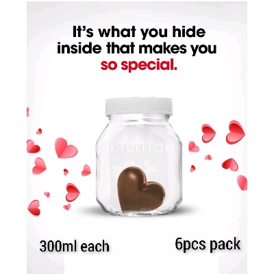 Picture of Used 300ml empty nutella glass jar 6pcs.Can use as a storage jar!