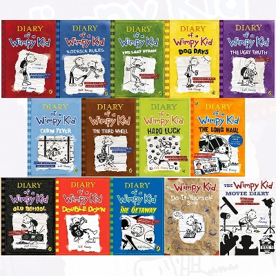 Picture of Diary of a Wimpy Kid Collection 14 books set Paperback- Bangladeshi Print White Paper