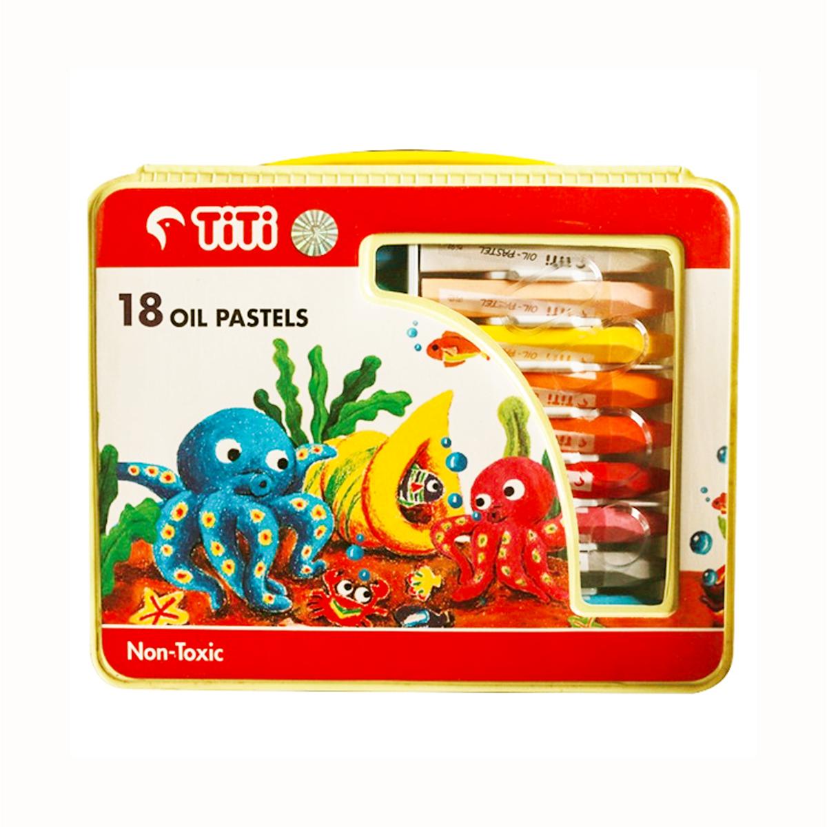 Picture of Joy TiTi Oil Pastel 18 Colours (With Portable Case)