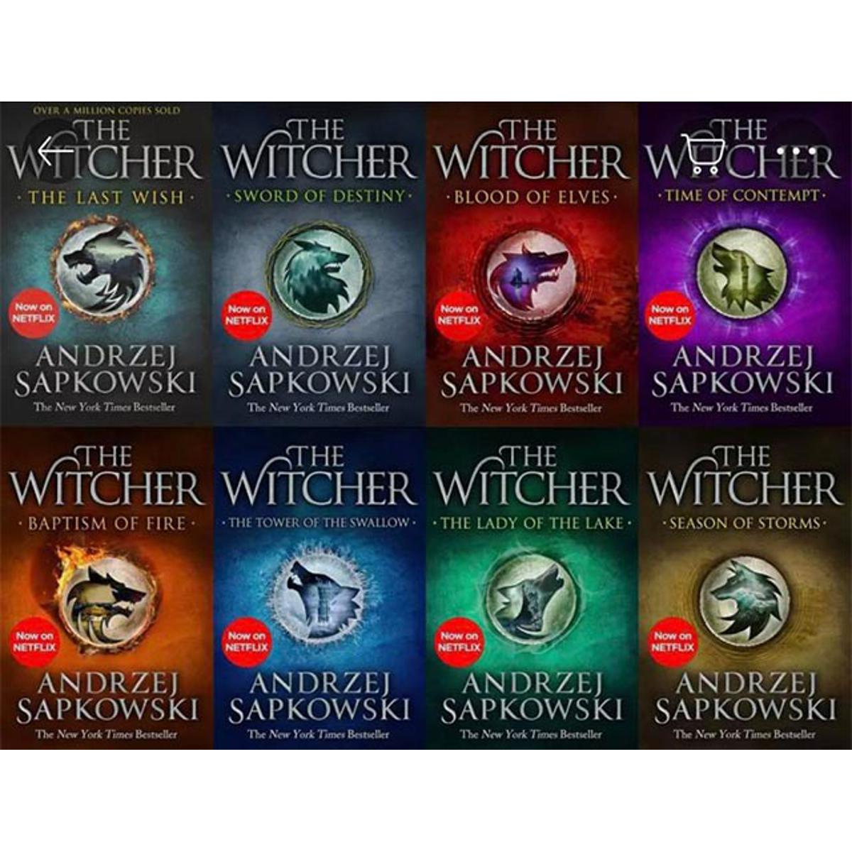 Picture of The Witcher 8 Books Set: The Last Wish, Sword of Destiny, Blood of Elves, Time of Contempt, Baptism of Fire, The Tower of The Swallow, The Lady of the Lake, Season of Storms Paperback –  Bangladeshi Print