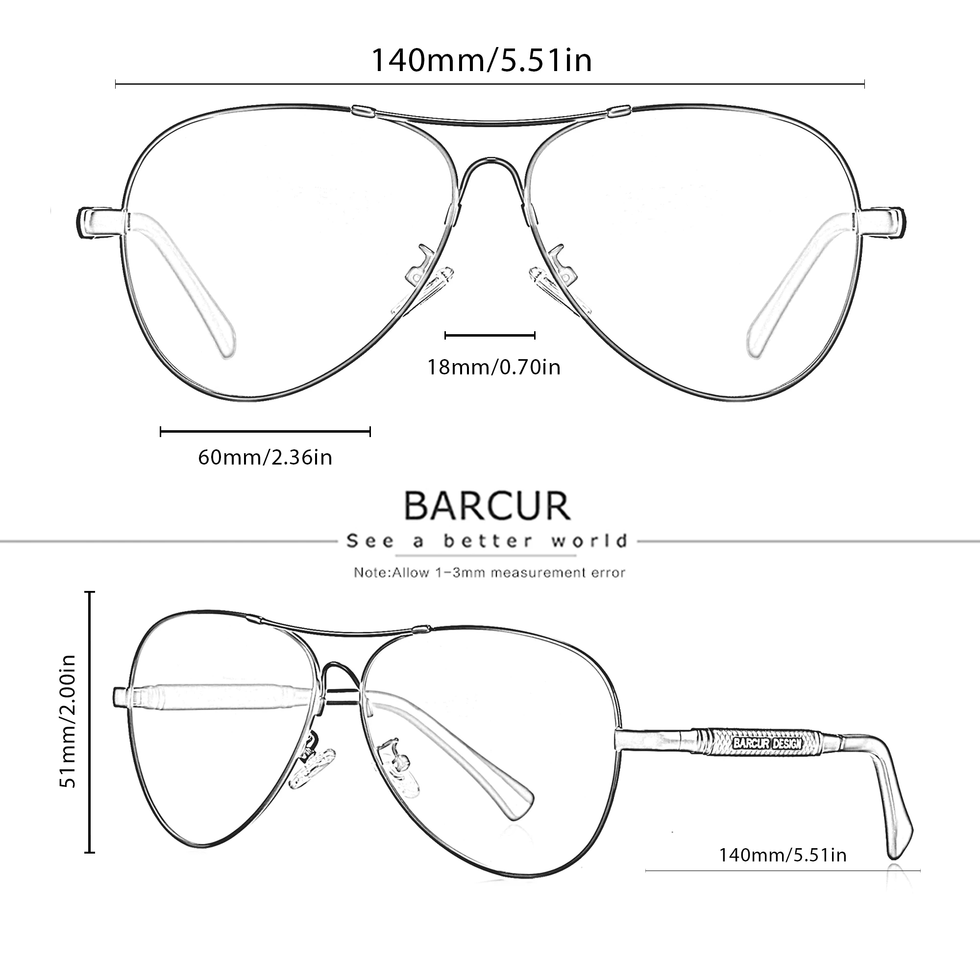 Picture of Polarized Sun Glasses Barcur Brand Stylish New Design Eyewear