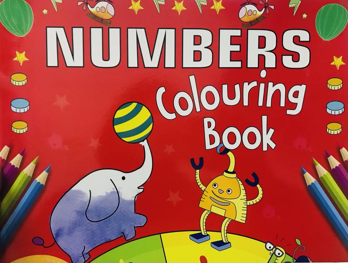 Picture of Numbers Colouring Book (paper back)