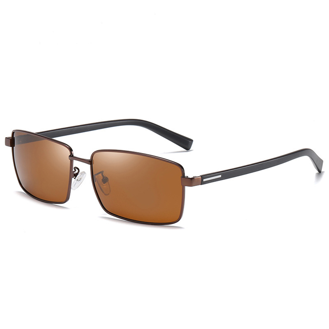 Picture of Men Ploarized Fashion Sunglasses High Quality Driving Sunglasses Rectangle Design Frame