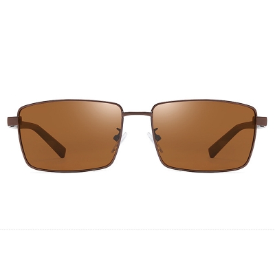 Picture of Men Ploarized Fashion Sunglasses High Quality Driving Sunglasses Rectangle Design Frame