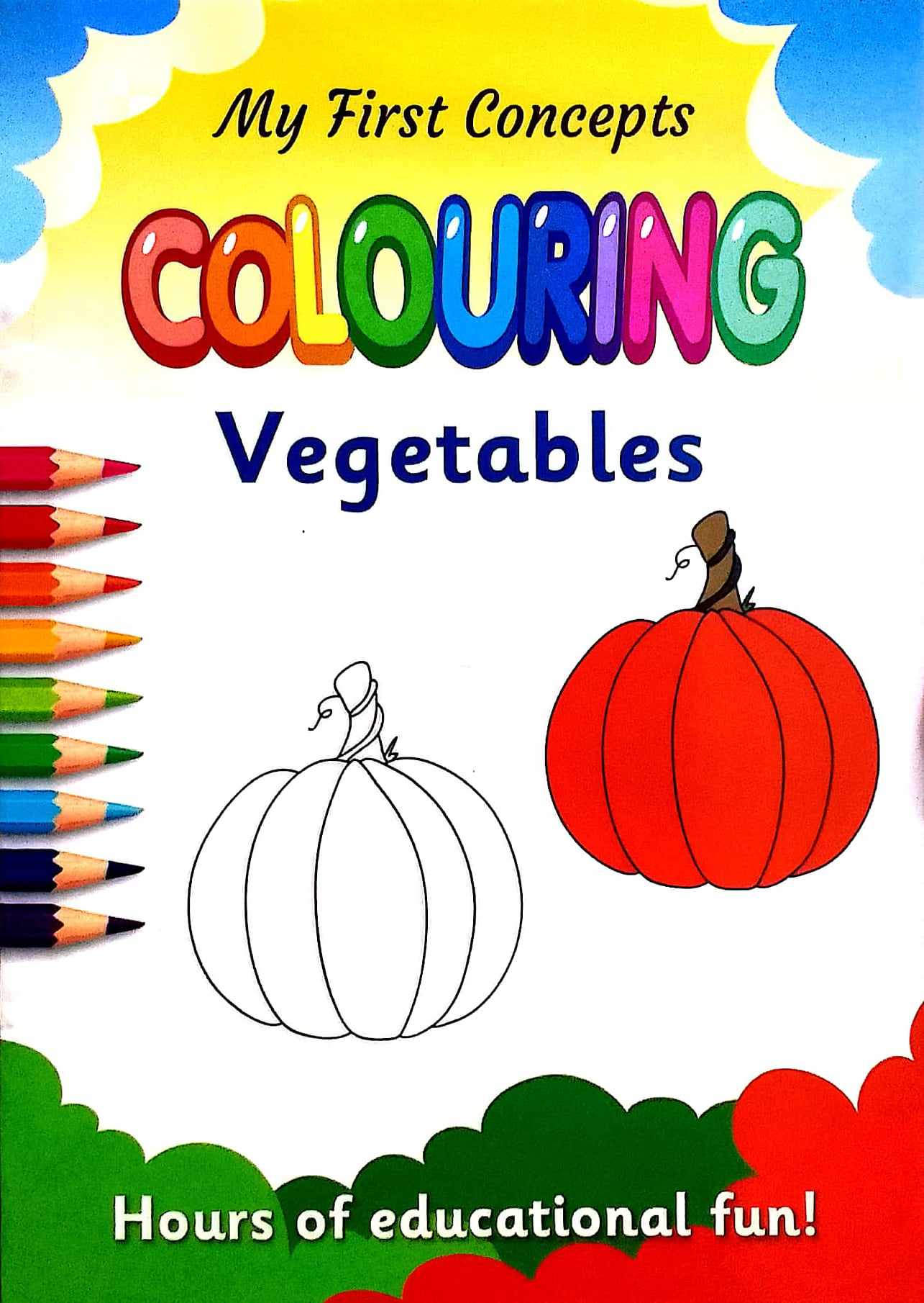 Picture of My first concepts colouring  Vegetables - (paperback)