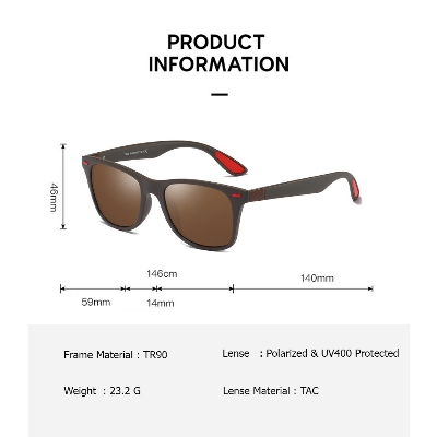 Picture of Sunglasses For Men TR90 Polarized UV Protected