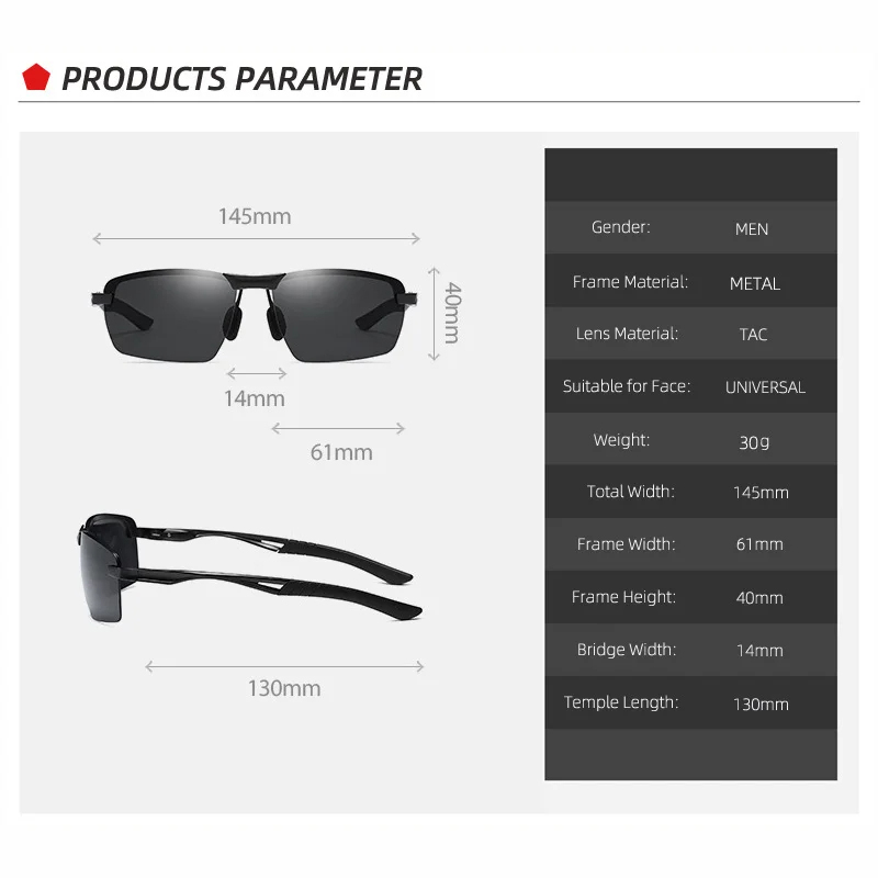 Picture of Stylish Sunglasses For Men Sports Polarized Shades