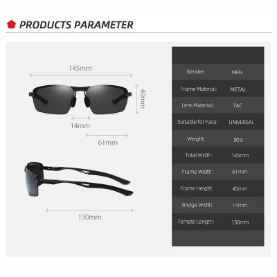 Picture of Stylish Sunglasses For Men Sports Polarized Shades