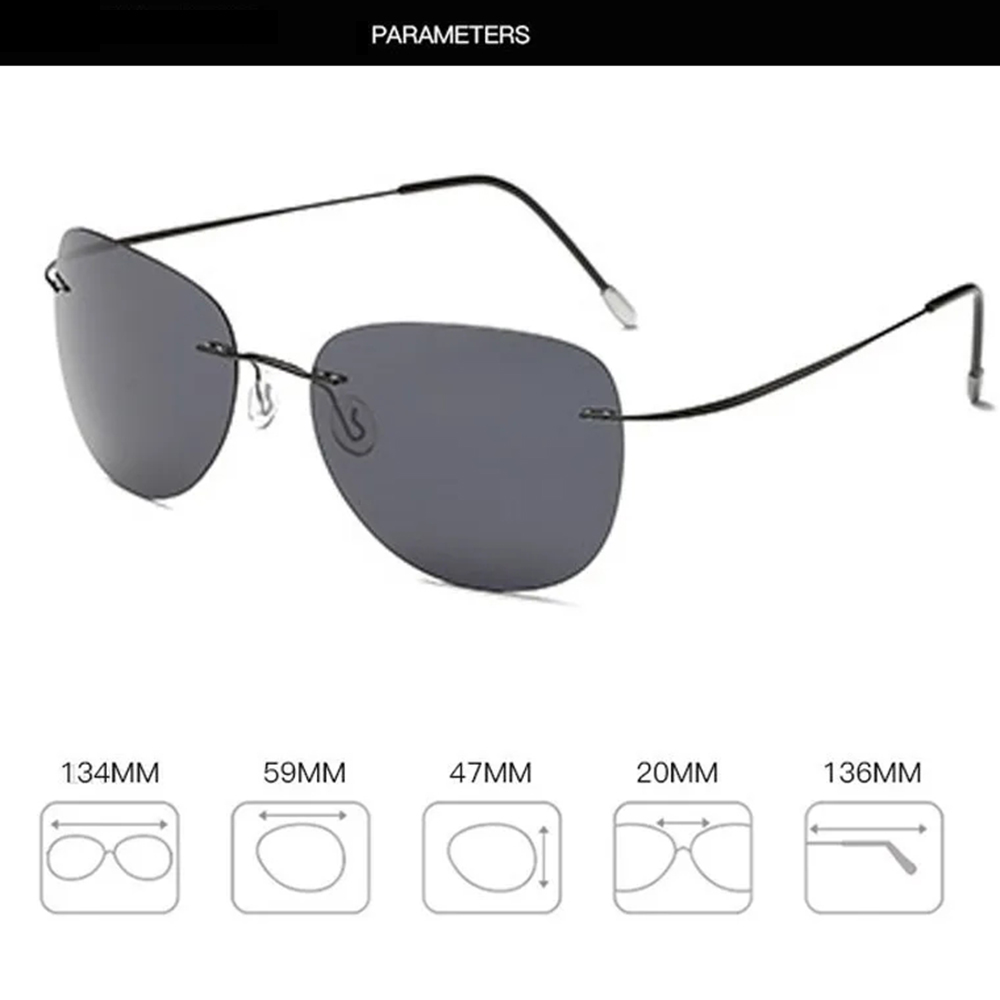 Picture of Lightweight Sunglasses Polarized UV Protected Hingless