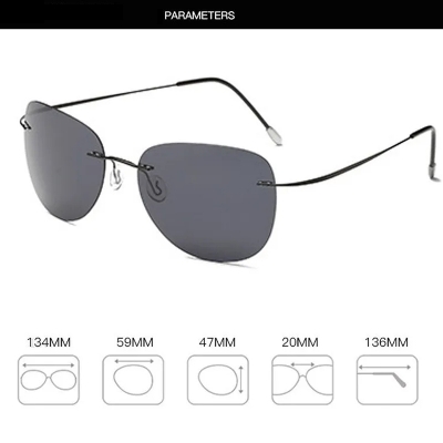 Picture of Lightweight Sunglasses Polarized UV Protected Hingless