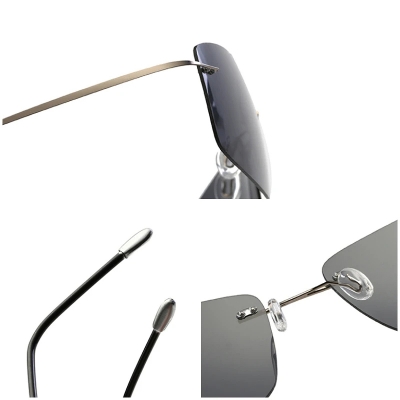 Picture of Men’s Rimless and Hingless Sunglasses High QualityTitanium and  Polarized