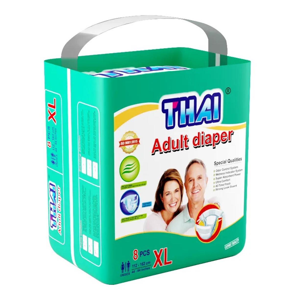 Picture of Thai Adult Diaper Size-XL 8PCS (112-162CM) (44-64 Inches)