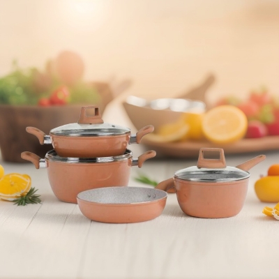 Picture of Kiam Non-Stick 7 Pcs Cookware Set (Induction bottom)